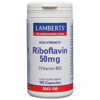 Lamberts Riboflavin 50mg 100 Capsules