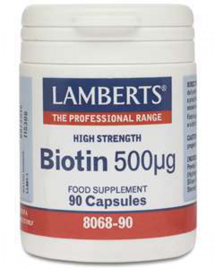 Lamberts Biotin 500mcg 90 Capsules