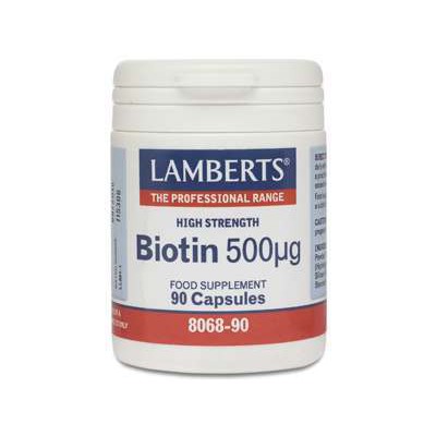 Lamberts Biotin 500mcg 90 Capsules