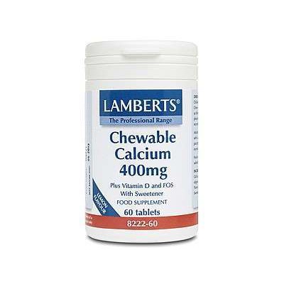 Lamberts Chewable Calcium 400mg 60 Tablets