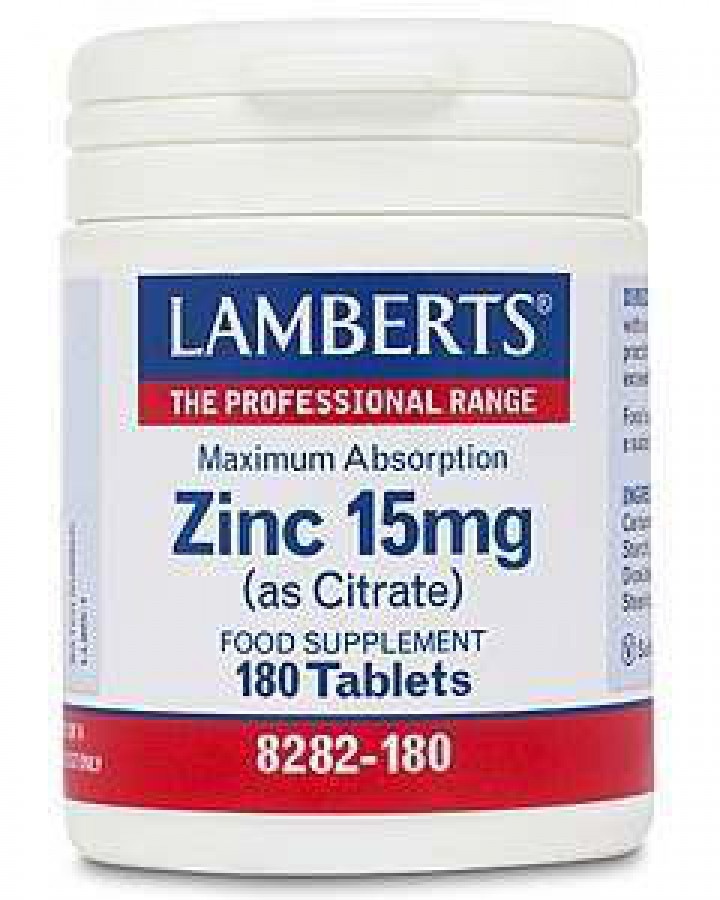 Lamberts Zinc 15mg As Citrate 180 Tablets