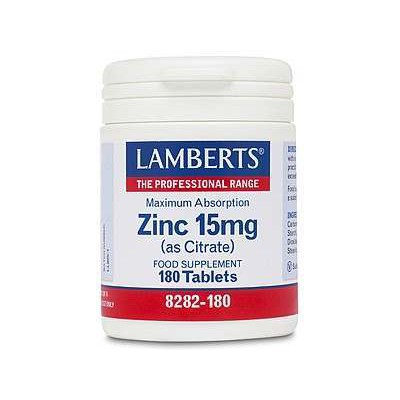 Lamberts Zinc 15mg As Citrate 180 Tablets