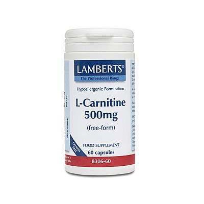 Lamberts L-Carnitine 500mg 60 Capsules