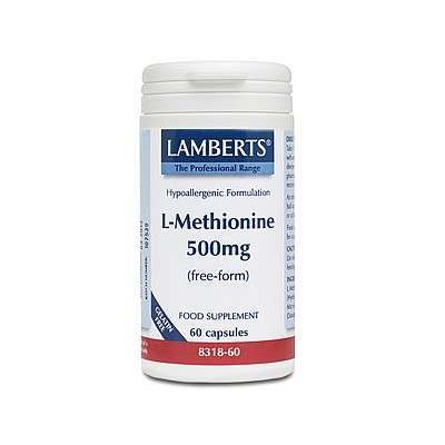 Lamberts L-Methionine 500mg 60 Capsules