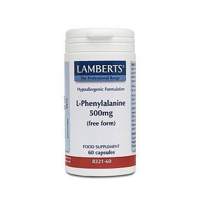 Lamberts L-Phenylalanine 500mg 60 Capsules