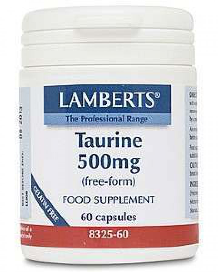 Lamberts Taurine 500mg 60 Capsules