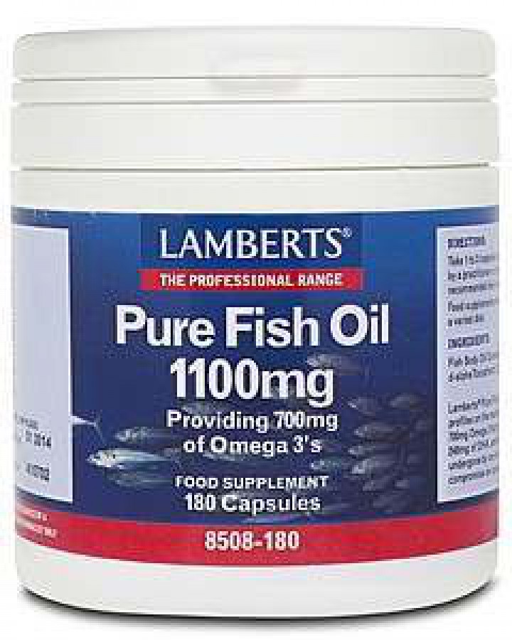 Lamberts Pure Fish Oil 1100mg 180 Capsules