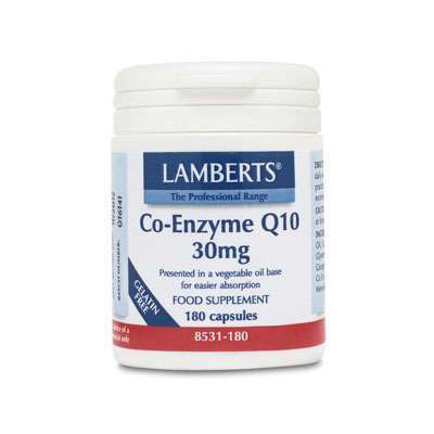 Lamberts Co-Enzyme Q10 30mg 180 Capsules