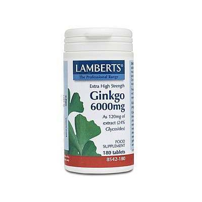 Lamberts Ginkgo 6000mg 180 Tablets