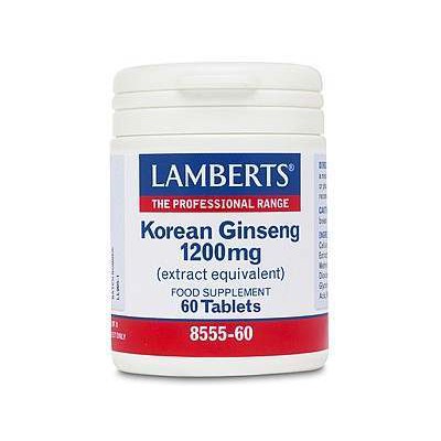 Lamberts Korean Ginseng 1200mg 60 Tablets