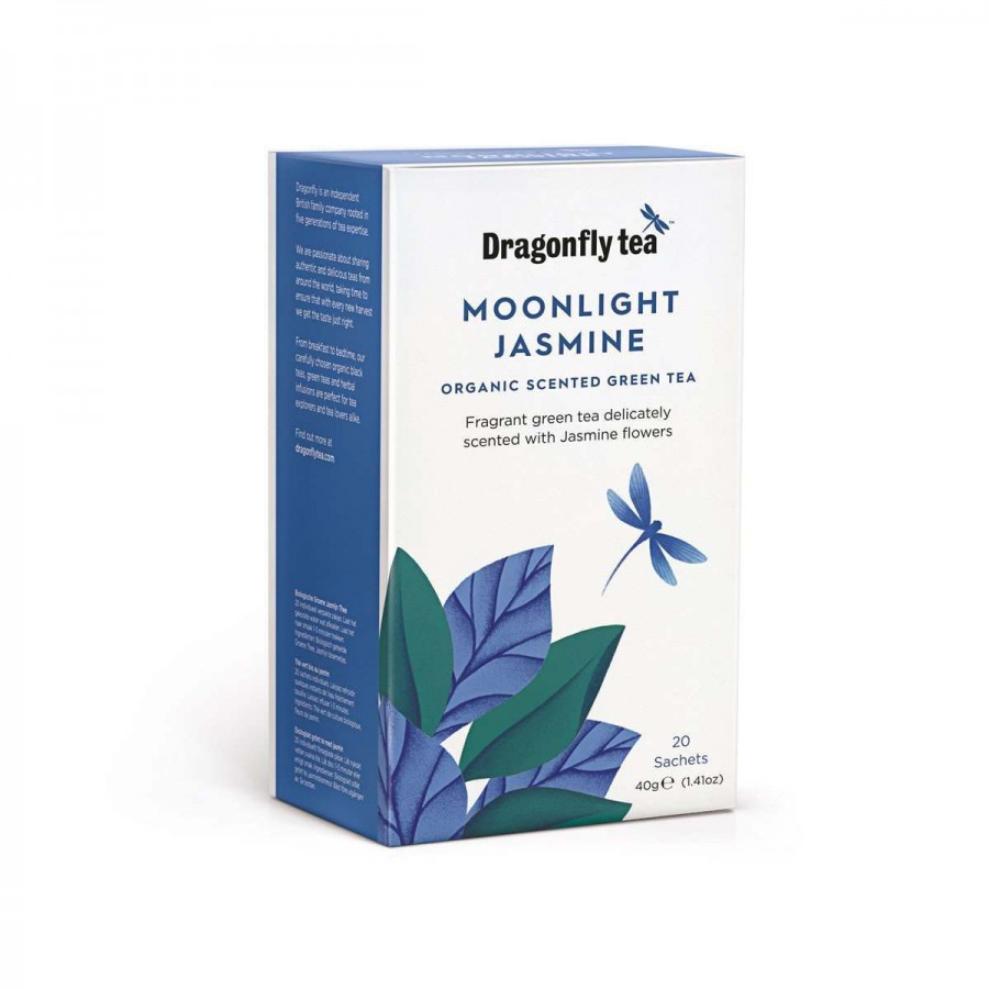 Dragonfly Tea Moonlight Jasmine Organic Green Tea 20 Sachets