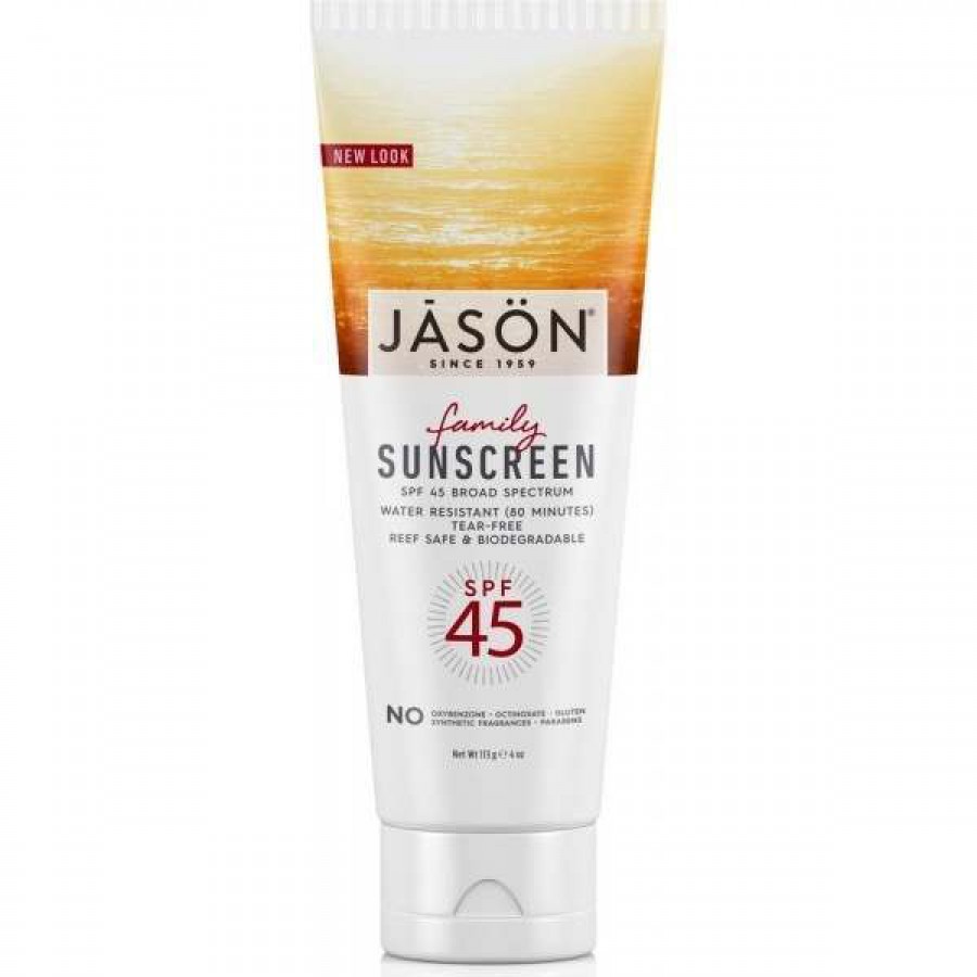 Jason Natural Family Sunblock SPF45 113g