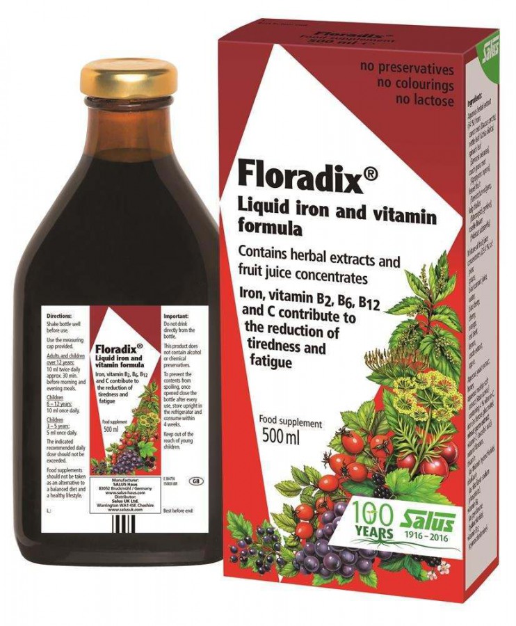 Floradix Liquid Iron Formula 500ml