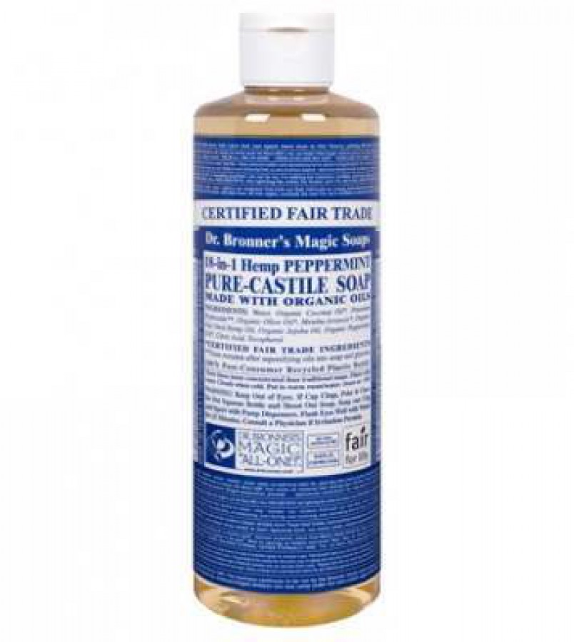 Dr Bronner's Peppermint Castile Liquid Soap 473ml