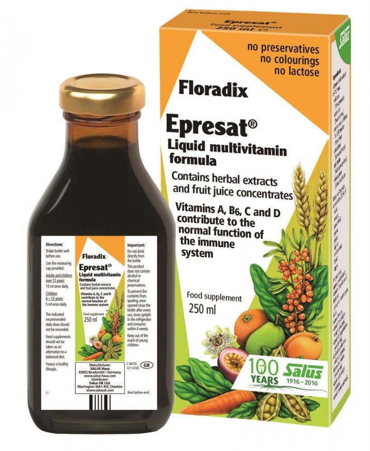 Floradix Epresat Liquid Multivitamin Formula 250ml