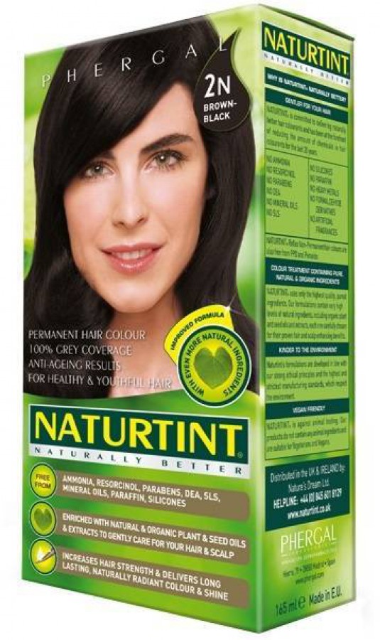 Naturtint Permanent Natural Hair Colour 2N Brown Black 165ml