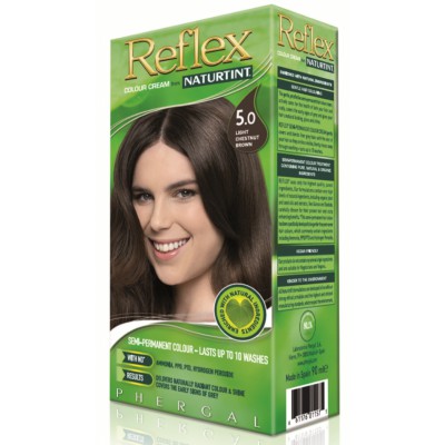 Naturtint Reflex Semi-Permanent Colour Rinse 5.0 Light Chestnut Brown 90ml