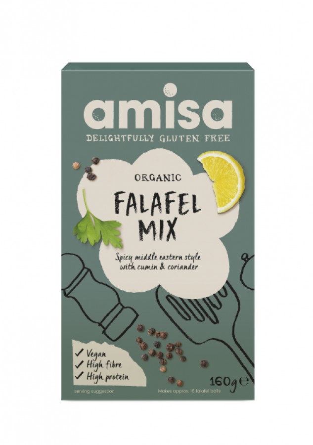 Amisa Organic Gluten Free Falafel Mix 160g - Pack of 2