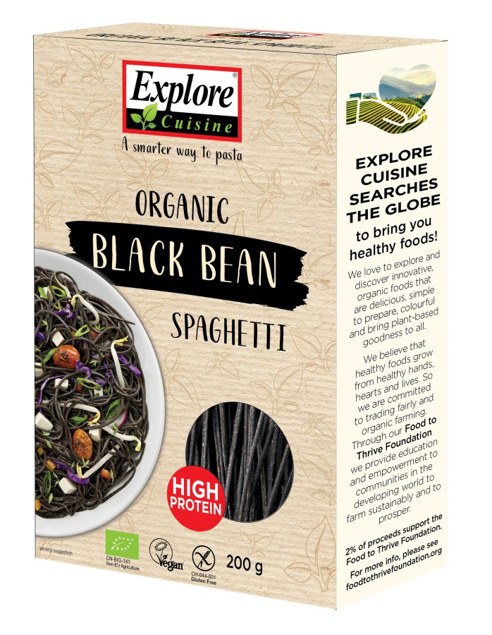 Explore Cuisine Organic Black Bean Spaghetti 200g