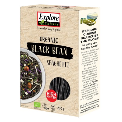 Explore Cuisine Organic Black Bean Spaghetti 200g