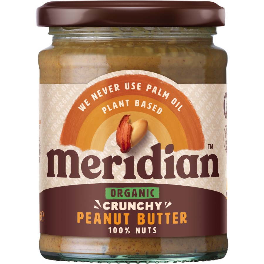 Meridian Organic Crunchy 100% Peanut Butter 280g