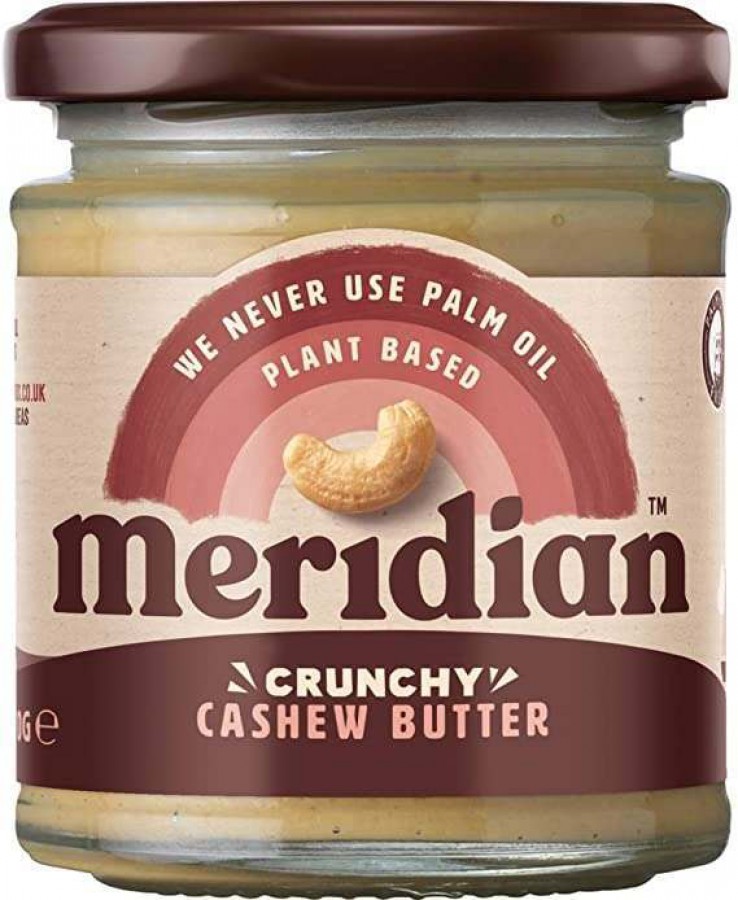 Meridian Natural Crunchy 100% Cashew Butter 170g