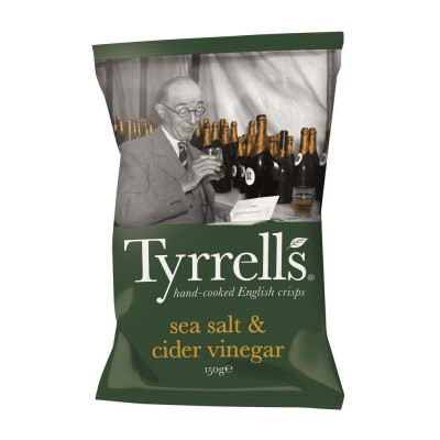 Tyrrell's Sea Salt & Cider Vinegar Crisp 150g - Pack of 6