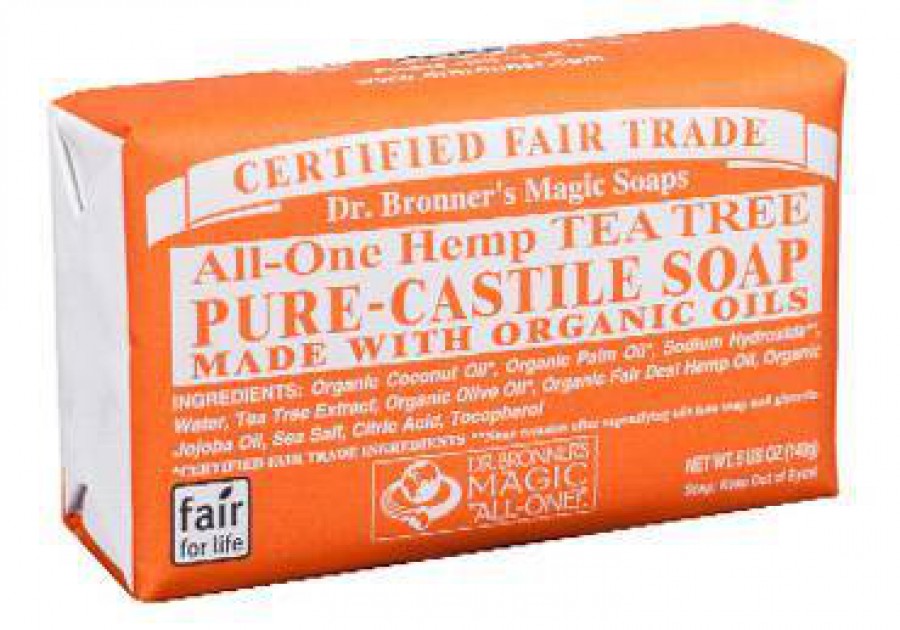 Dr Bronner's Organic Tea Tree Soap Bar 140g
