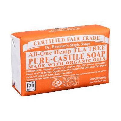 Dr Bronner's Organic Tea Tree Soap Bar 140g