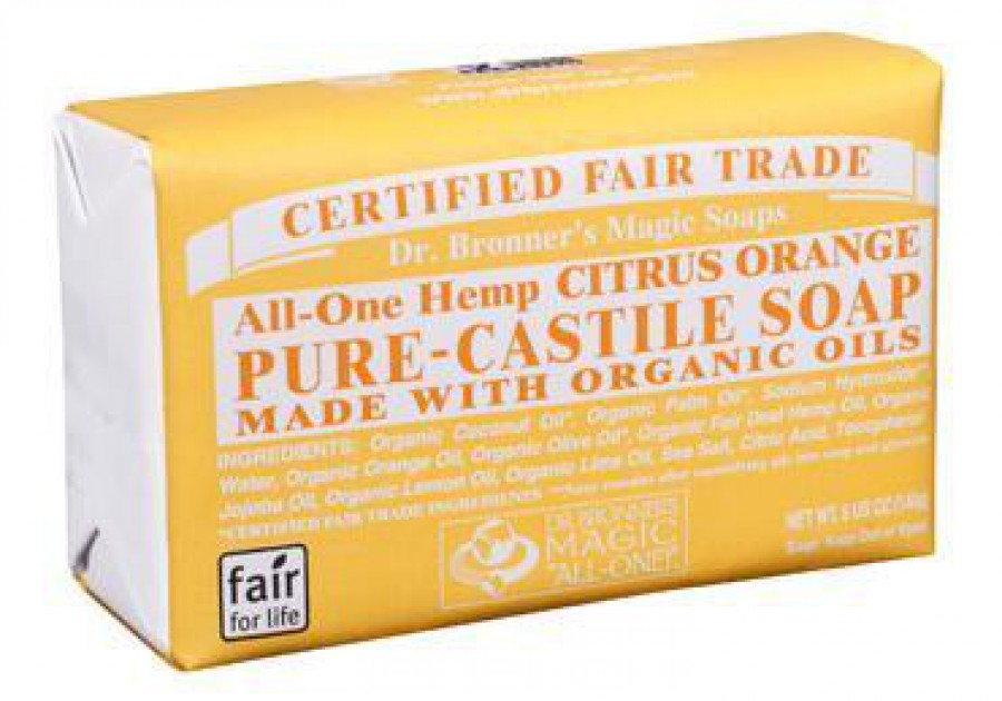 Dr Bronner's Organic Citrus Soap Bar 140g