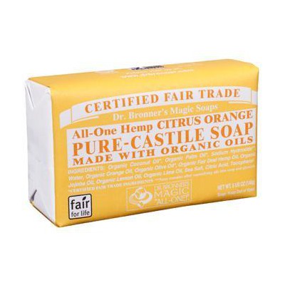 Dr Bronner's Organic Citrus Soap Bar 140g