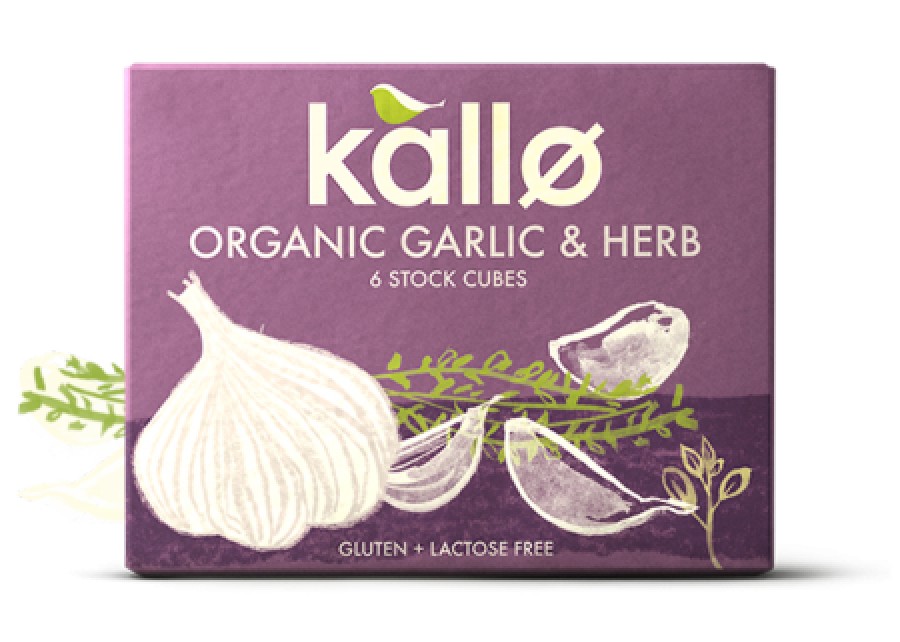 Kallo Organic Garlic & Herb Stock Cubes 66g