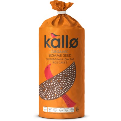 Kallo Organic Sesame Seed Rice Cakes 130g