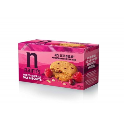 Nairnâ€™s Mixed Berries Oat Biscuits 200g