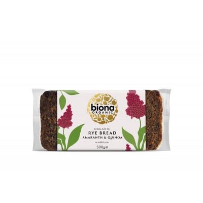 Biona Organic Rye Bread - Amaranth & Quinoa 500g - Pack of 2