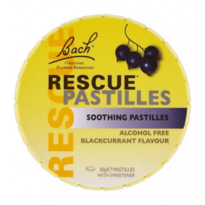 Bach Rescue Pastilles Blackcurrant 50g