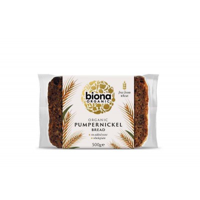 Biona Organic Wholemeal Pumpernickel Bread 500g - Pack of 2