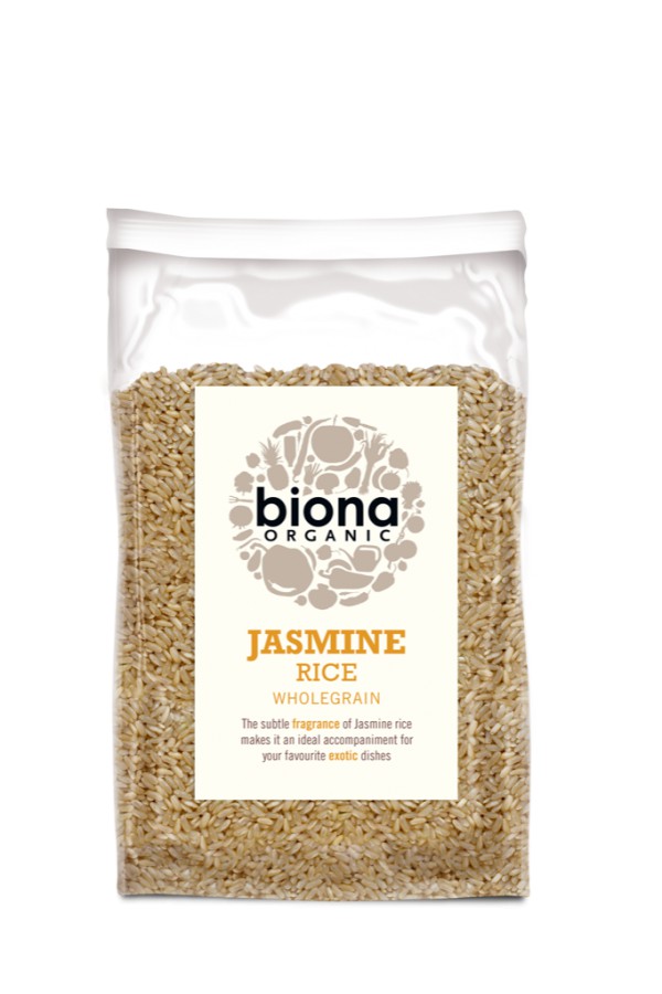 Biona Organic Jasmine Brown Rice 500g