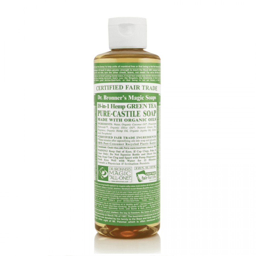 Dr Bronner's Organic Green Tea Castile Liquid Soap 237ml