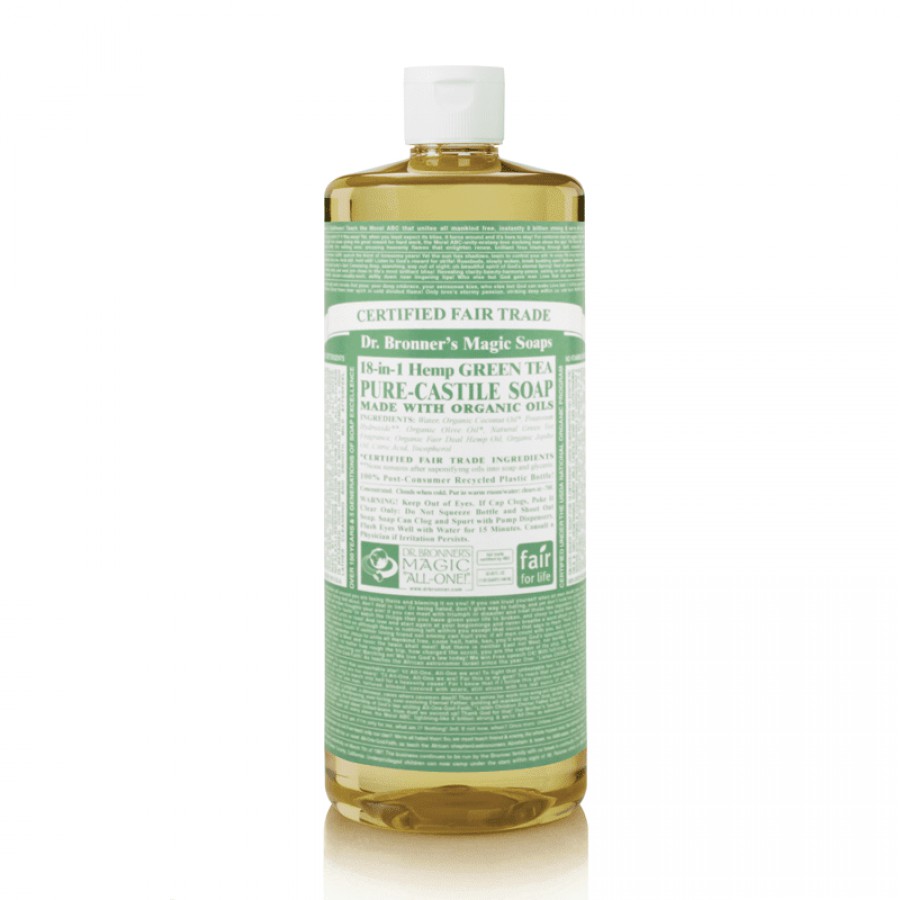 Dr Bronner's Organic Green Tea Castile Liquid Soap 473ml