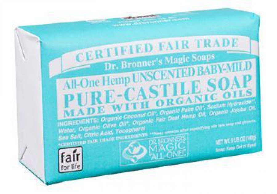 Dr Bronner's Organic Baby Mild Soap Bar 140g
