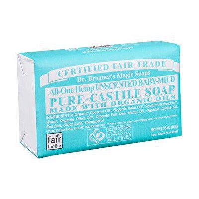 Dr Bronner's Organic Baby Mild Soap Bar 140g