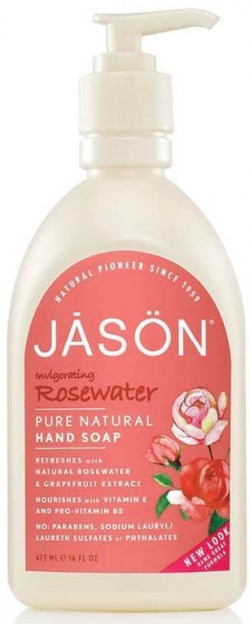 Jason Invigorating Rosewater Hand Soap 480ml