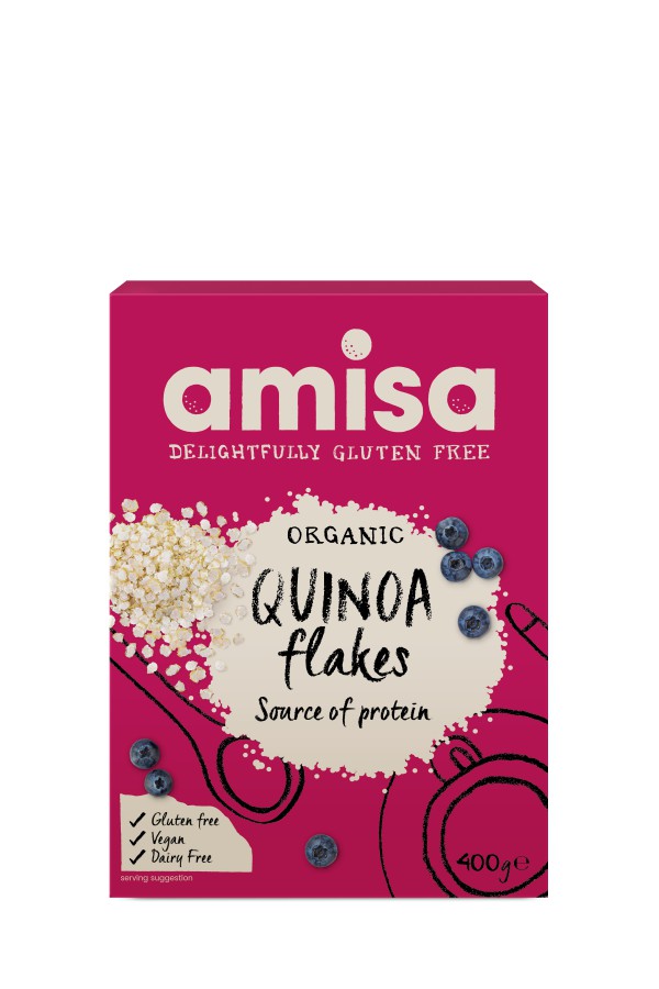 Amisa Organic Gluten Free Quinoa Flakes 400g