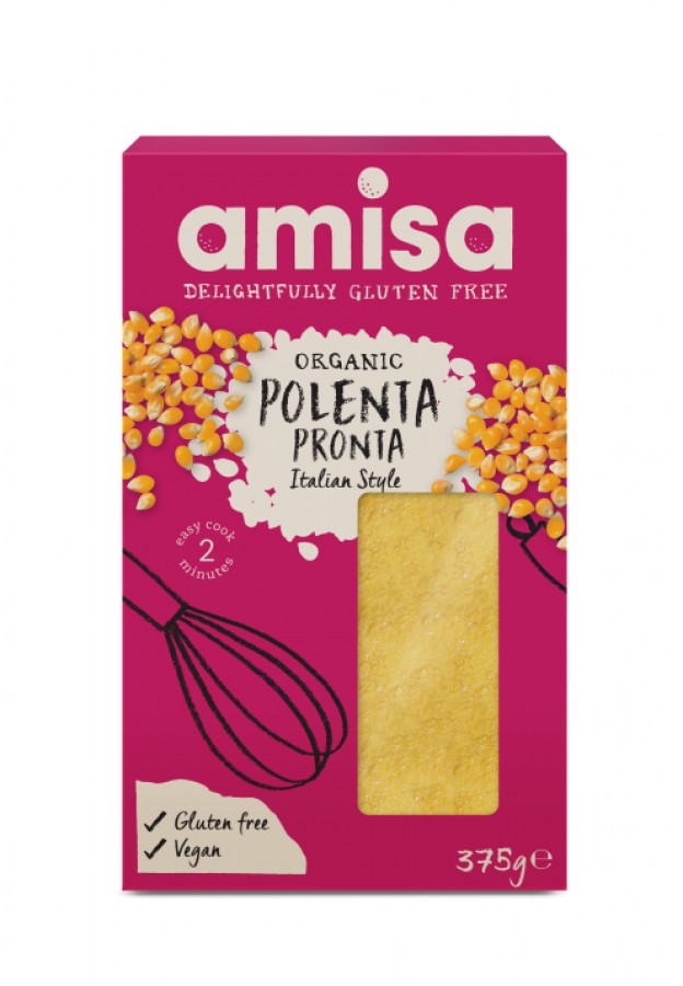 Amisa Organic Polenta Pronta 375g - Pack of 2