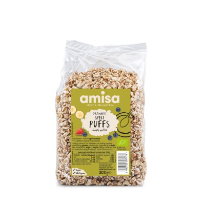 Amisa Organic Spelt Puffs 200g - Pack of 2