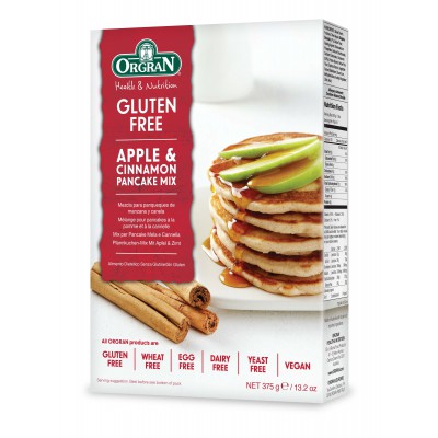 Orgran Gluten Free Apple & Cinnamon Pancake Mix 375g