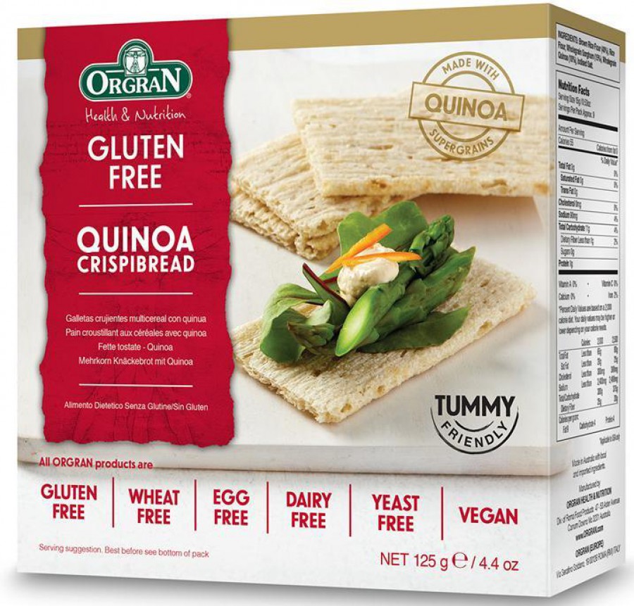 Orgran Gluten Free Multigrain Crispibread with Quinoa 125g