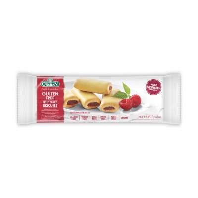 Orgran Gluten Free Wild Raspberry Fruit Filled Biscuits 175g