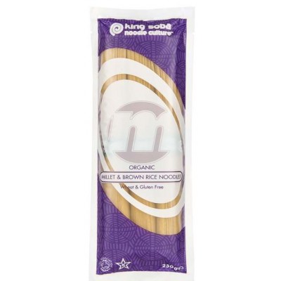 King Soba Organic Millet & Brown Rice Noodles 250g - Pack of 2